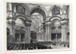St. Paul's: View Under the Dome During the Service, London by Anonymous
