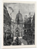 Sketch from Fleet Street: Looking Up Ludgate Hill, London by Anonymous