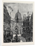 Sketch from Fleet Street: Looking Up Ludgate Hill, London by Anonymous