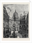 Sketch from Fleet Street: Looking Up Ludgate Hill, London by Anonymous