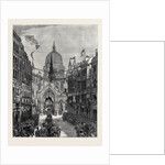 Sketch from Fleet Street: Looking Up Ludgate Hill, London by Anonymous