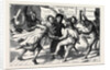 Rome: Maskers Surrounding a Priest at the Carnival by Anonymous