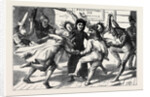 Rome: Maskers Surrounding a Priest at the Carnival by Anonymous