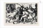 Rome: Maskers Surrounding a Priest at the Carnival by Anonymous