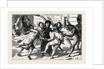 Rome: Maskers Surrounding a Priest at the Carnival by Anonymous