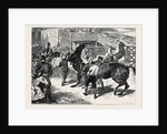 Rome: The Carnival Races: The Barberi Going Up to the Start by Anonymous