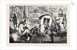 Indian Sketches, Crossing a Nullah by Anonymous