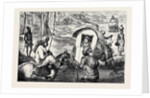 Indian Sketches, Crossing a Nullah by Anonymous