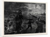 The Eruption of Mount Vesuvius: Peasants Flying from the Lava by Anonymous