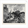 The Eruption of Mount Vesuvius: House at St. Sebastiano Overwhelmed and Burnt by Lava by Anonymous