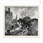 The Eruption of Mount Vesuvius: House at St. Sebastiano Overwhelmed and Burnt by Lava by Anonymous