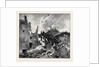 The Eruption of Mount Vesuvius: House at St. Sebastiano Overwhelmed and Burnt by Lava by Anonymous