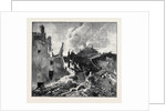 The Eruption of Mount Vesuvius: House at St. Sebastiano Overwhelmed and Burnt by Lava by Anonymous