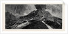 The Eruption of Mount Vesuvius: Sketch from the Top of the Observatory, Showing Crater and the Two Courses Taken by the Lava by Anonymous