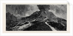 The Eruption of Mount Vesuvius: Sketch from the Top of the Observatory, Showing Crater and the Two Courses Taken by the Lava by Anonymous