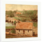American Civil War: Bridge on the Boonsboro Pike, Antietam, Md., a Stone House on the Eastern Side of Antietam Bridge by Anonymous