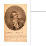 Vincent Lunardi Esqr., Secretary to the Late Neapolitan Ambassador, First Aerial Traveller in England by Anonymous