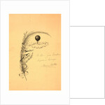 Stationery Illustrated with a Stalk of Wheat Wrapped in a Banner Marked Quo Non Ascendamus 1879 and a Balloon Flying above Clouds and Birds, 1879 by Anonymous