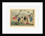 A High Wind in the Park! Engraving 1819 by Anonymous