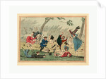 A High Wind in the Park! Engraving 1819 by Anonymous