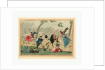 A High Wind in the Park! Engraving 1819 by Anonymous