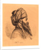 Profile Head of Oriental in Turban by Anonymous