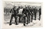 The War in the Soudan: The Late Sir Herbert Stewart Wounded, Carrying the General to the Nile the Day after the Battle of Gubat, January 20 by Anonymous