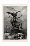 A Royal Duel Between a Stag and an Eagle by Anonymous