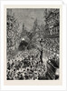 The Royal Visit to Ireland: The Entry Into Belfast: The Royal Procession Passing Down Donegall Place by Anonymous