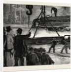 Prince Albert Victor at Sheffield and Cleethorpes: Rolling an Armour-Plate for the Galatea by Anonymous