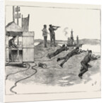The Particular Service Squadron in Bantry Bay: Firing Mines from the Land. B Signal Box by Anonymous
