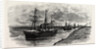 The Block in the Suez Canal: Procession of Steamers after the Renewal of Traffic by Anonymous