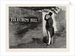 Parliamentary Elections and Electioneering in the Old Days: J. Doyle: the Handwriting on the Wall, May 26, 1831 King (William IV.) Loq.—Reform Bill? Can that Mean Me? by Anonymous