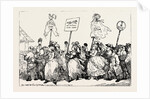 T. Rowlandson: Procession to the Hustings after a Successful Canvass, Covent Garden, 1784 by Anonymous