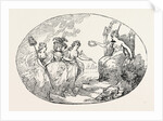 T. Rowlandson: Liberty and Fame Introducing Female Patriotism (Duchess of Devonshire) to Britannia, 1784 by Anonymous