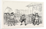 T. Rowlandson: The Westminster Deserter Drummed Out of the Regiment, Defeat of Sir Cecil Wray. Hustings, Covent Garden, Westminster Election, 1784 by Anonymous