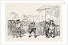 T. Rowlandson: The Westminster Deserter Drummed Out of the Regiment, Defeat of Sir Cecil Wray. Hustings, Covent Garden, Westminster Election, 1784 by Anonymous