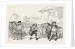 T. Rowlandson: The Westminster Deserter Drummed Out of the Regiment, Defeat of Sir Cecil Wray. Hustings, Covent Garden, Westminster Election, 1784 by Anonymous