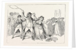 J. Gillray: A Proof of the Refined Feelings of an Amiable Character, Lately a Candidate for an Ancient City (York). A Candidate Assaults a Lady Canvasser Who Has Been Soliciting Votes for the Opposition Candidate by Anonymous