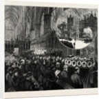 The Funeral Service for the Late Lord Shaftesbury at Westminster Abbey by Anonymous