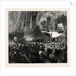 The Funeral Service for the Late Lord Shaftesbury at Westminster Abbey by Anonymous