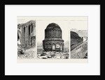 Ruins at Ani, Armenia: The Great Gate of the Palace of the Bahlavouni Princes; St. Saviour's Church of Aboulgharib (Centre); Southern Side of the City on the Akhourian River by Anonymous