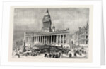 Leeds, the Town Hall, Exterior by Anonymous