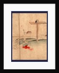 Sarasikubi No Zu, Beheading. With Blood Gushing from the Neck; a Bound Prisoner Kneels Nearby. by Anonymous