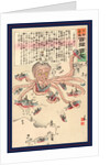 Tako no asirai, Octopus treading by Kobayashi Kiyochika