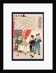 Roshia make tabako no kofuku, Defeated tobacco seller by Utagawa Kunimasa