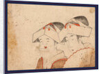 Bijin to Otafuku, Beauty and Otafuku by Anonymous