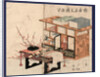 Shodana to Fuzukue to Ume, Plum Branches Beside Bookshelves and Desk by Anonymous