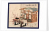 Shodana to Fuzukue to Ume, Plum Branches Beside Bookshelves and Desk by Anonymous