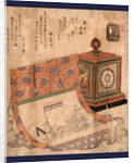 Tokei to Takarabune No Kakejiku, Painting of a Ship of Treasures and a Western Clock by Anonymous